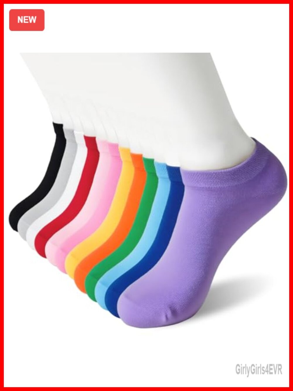 Soft Breathable Ankle Socks 12 Pairs Cotton Blend Low Cut Athletic